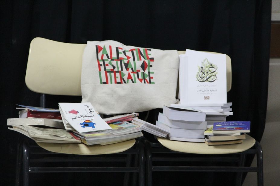 PalFest collected more than 1,500 books -- including copies of an anthology of extracts from works by festival participants -- which were distributed to cultural centers and university libraries.