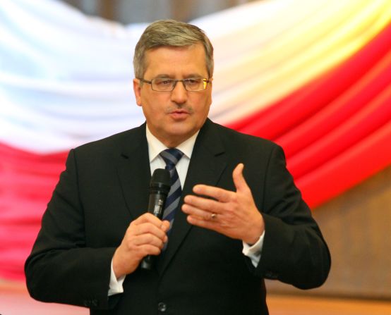 In 2010, President Lech Kaczynski and 95 others, including many of the country's top leaders, died in a plane crash in Russia. They were on their way to commemorate the 70th anniversary of the Russian massacre of Polish prisoners of war in the village of Katyn.  Following Kaczynski's death, Bronislaw Komorowski was elected as the country's president for a five year term. 