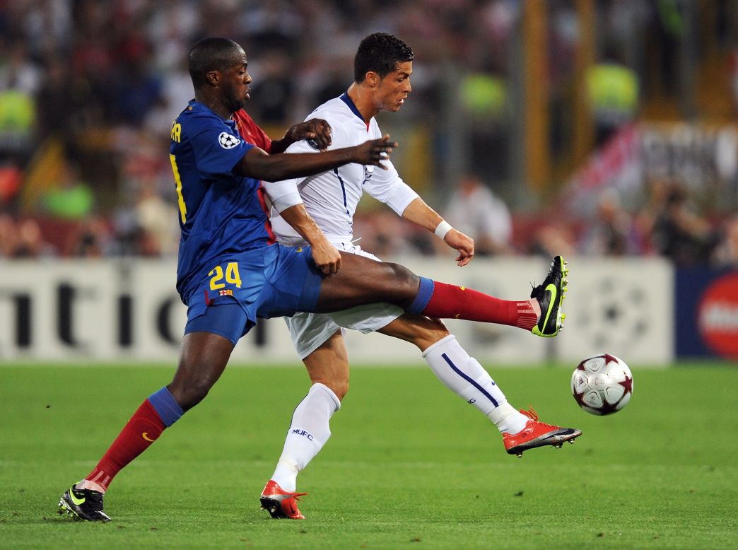 The midfielder was not such a key player at his previous club Barcelona, and filled a central defensive role in the 2009 Champions League final victory  against Manchester United.