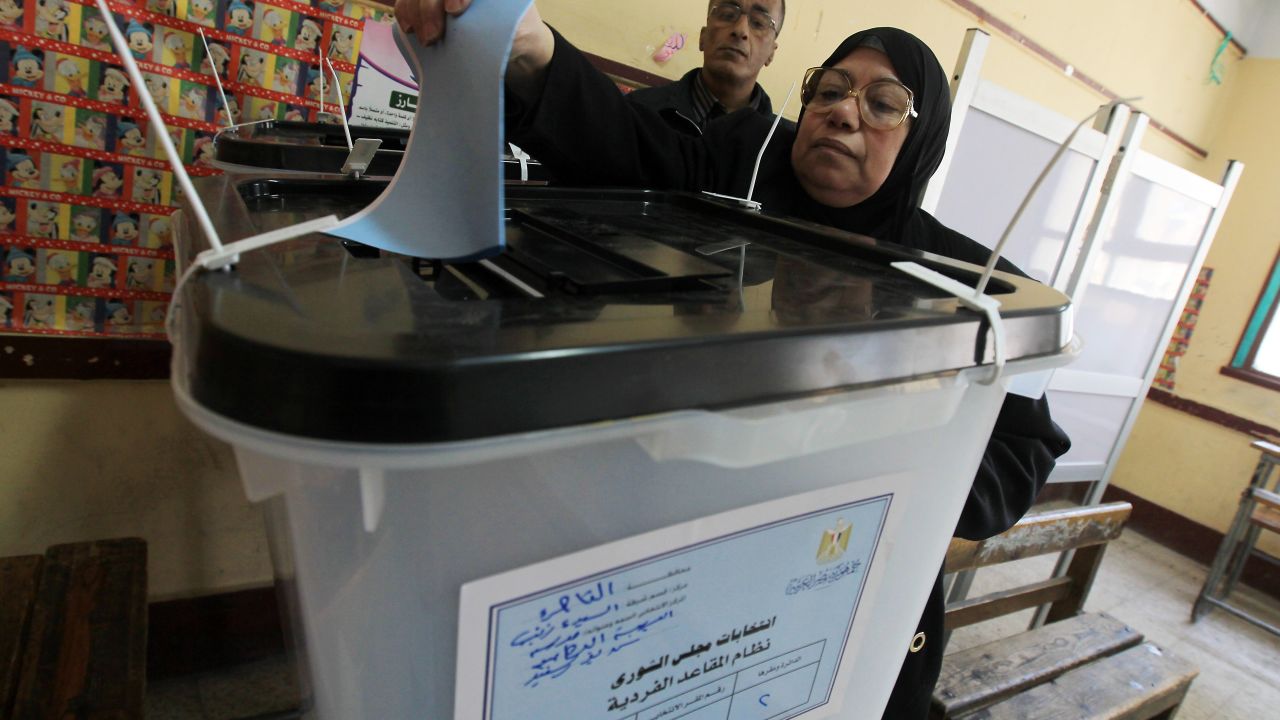 There are 586,914 Egyptians living abroad, they have until 17 May  to cast their ballots at the nearest consulate or embassy.