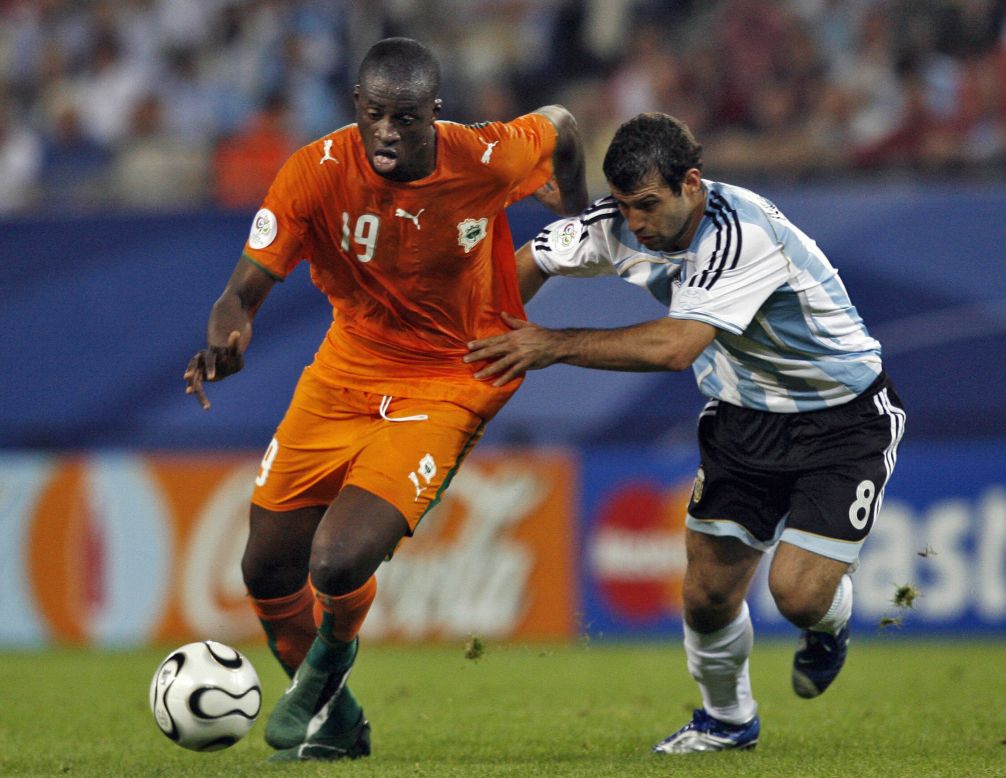 Toure played in the Ivory Coast's first World Cup in 2006, and also appeared at the 2010 tournament. He suffered defeat in final of the 2012 Africa Cup of Nations, and his six-week absence was crucial to City's loss of form.