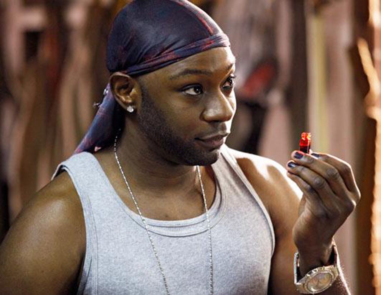 Lafayette Reynolds, played by Nelsan Ellis, worked as a cook and gay prostitute on the HBO series "True Blood."
