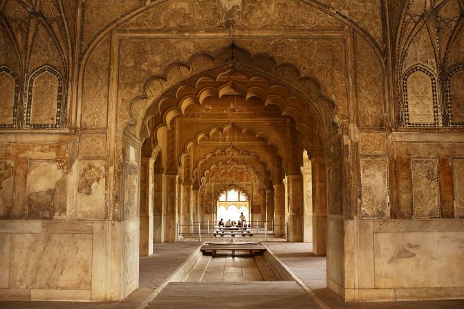 The dusty heat of New Delhi proved a sharp contrast to the breezy Auckland air. For Cooper, the city's "Red Fort" (pictured) epitomizes the flamboyant yet earthy Indian style. 