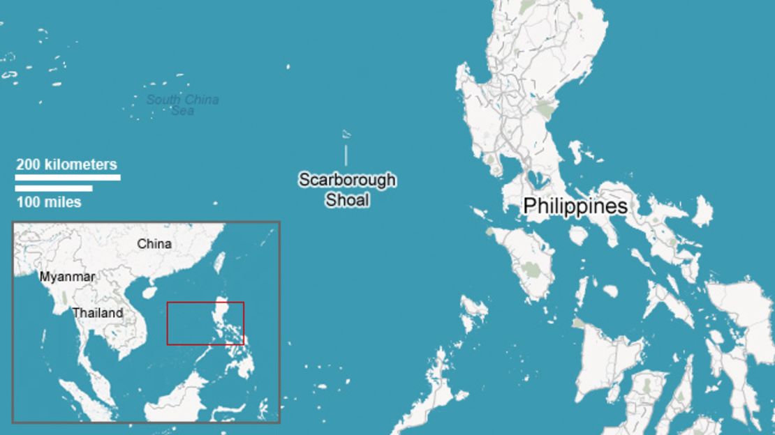scarborough shoal island map