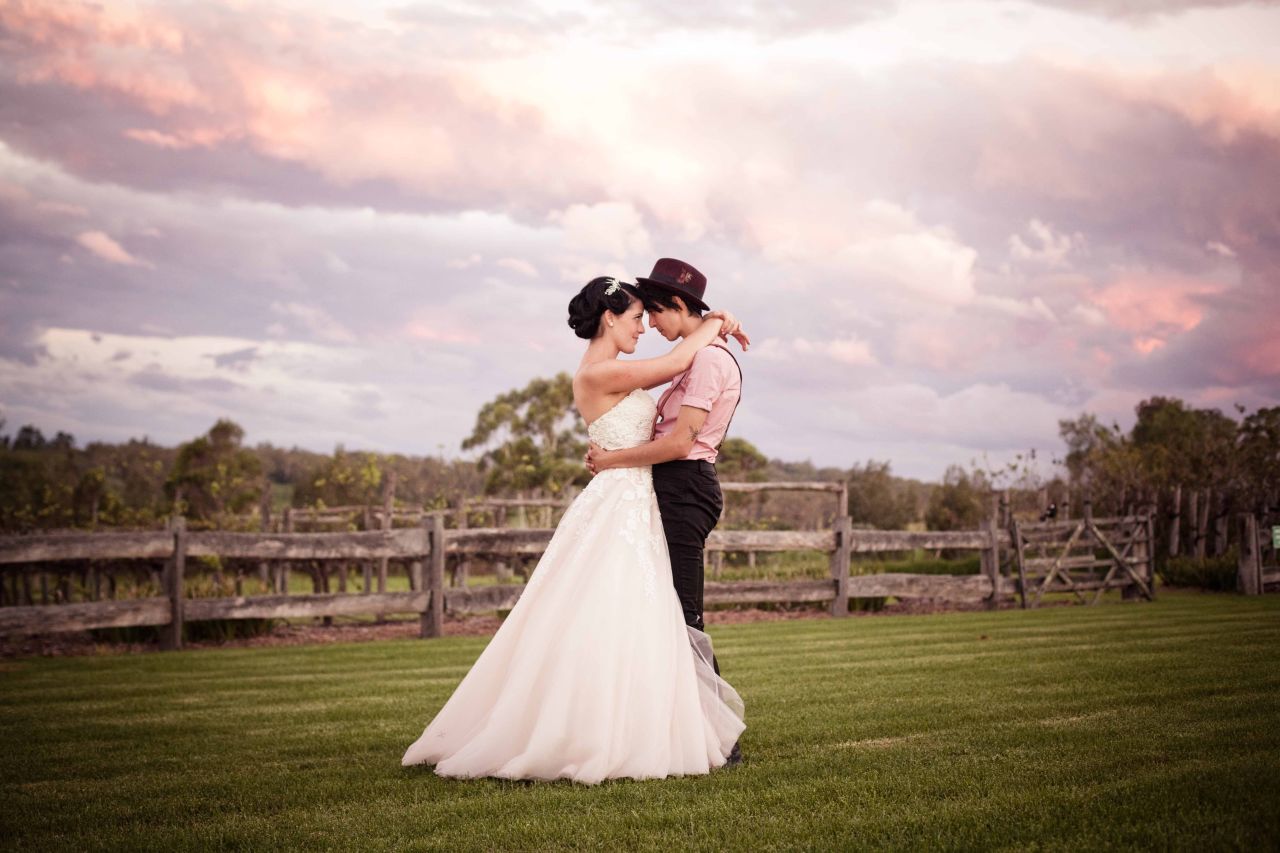 Cushla and Tania were married on a farm outside Sydney on March 9, 2012. The entire family attended the ceremony, including Tania's grandparents who are Muslim.  <a href="http://twobirdsnest.com/" target="_blank" target="_blank">Twobirdsnest.com</a>