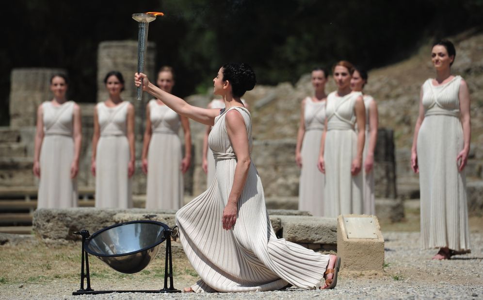 2012 Olympic flame lit in ancient stadium | CNN