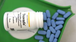 SAN ANSELMO, CA - NOVEMBER 23: A bottle of antiretroviral drug Truvada is displayed at Jack's Pharmacy on November 23, 2010 in San Anselmo, California. A study published by the New England Journal of Medicine showed that men who took the daily antiretroviral pill Truvada significantly reduced their risk of contracting HIV. (Photo Illustration by Justin Sullivan/Getty Images) 
