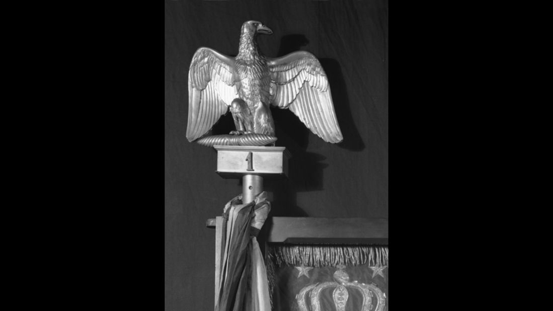 Finial in the form of an eagle, gilt metal (bronze), French