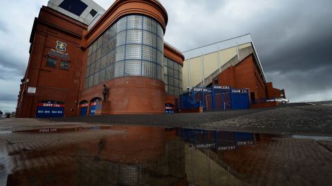 The famous Ibrox stadium which home to Glasgow giants Rangers.