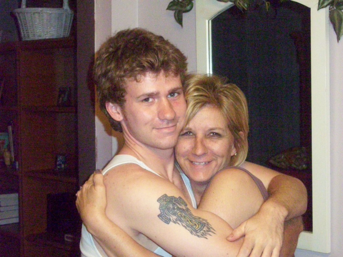 Matthew Smith and his mother, Christine.