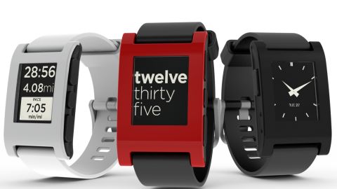 The Pebble smartwatch wirelessly connects with your smartphone to alert you of incoming calls and messages.