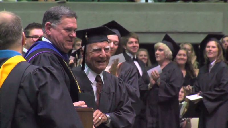 89-year-old Charlie Ball graduates from college. | CNN