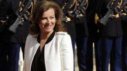 Valerie Trierweiler arrives at the Elysee presidential Palace in Paris on May 15, 2012.