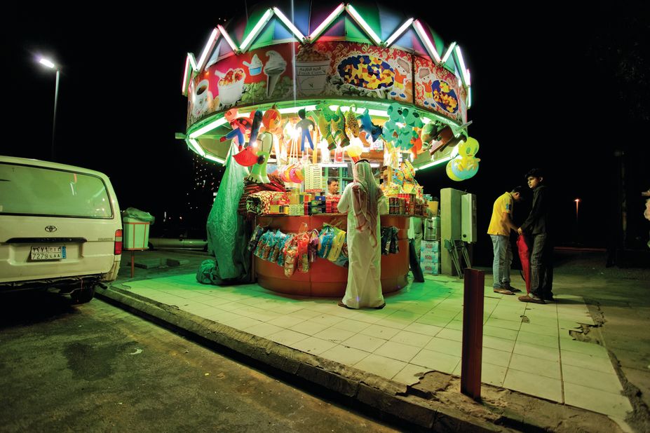 In his series "Neonland," artist Saeed Salam explores the bright lights of Jeddah, the Saudi Arabian city where he was born and now lives.