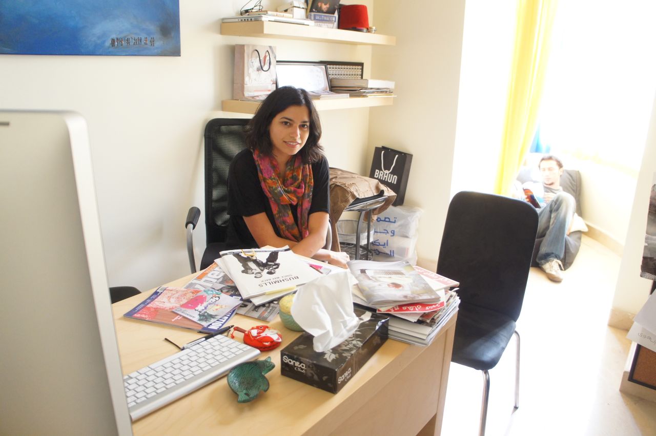 Rumman Company founder and general manager Maria Mahdaly in her Jeddah office.
