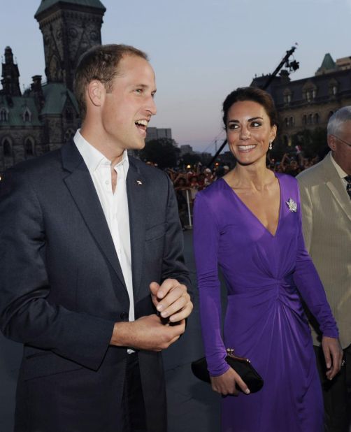Will and Kate, wearing a purple Issa dress, celebrate Canada Day in Ottawa.