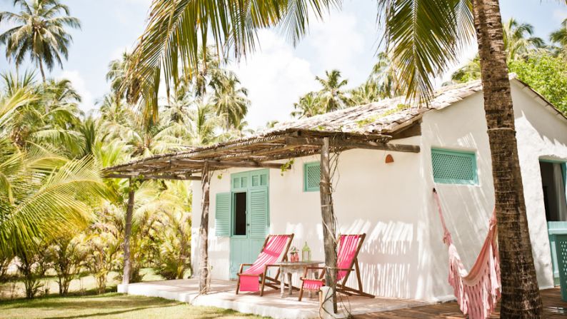 Brazil's Northeastern state of Alagoas is home to quiet beaches and Pousada Patacho -- a light-filled hotel with five rooms amid coconut palms and vine-draped terraces. Travel + Leisure: <a  target="_blank" target="_blank">See more affordable beach resorts</a>