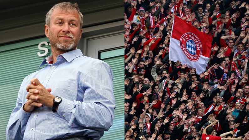 Russian billionaire Abramovich has owned 100% of Chelsea since buying the club in 2003. Bayern, on the other hand, is 82% owned by fans -- most German clubs are governed by the "50+1" rule to protect them from aggressive takeovers.