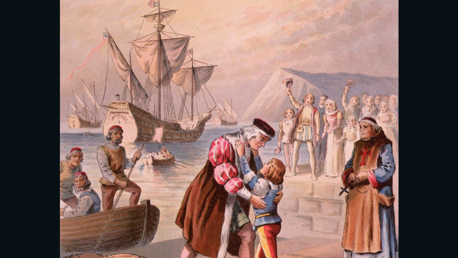 Отец будучи путешественником. Экспедиция Христофора Колумба 1492.