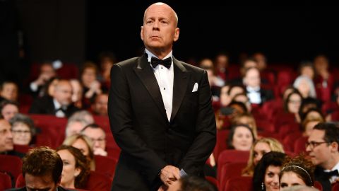 Bruce Willis attends the opening ceremony on Wednesday. The actor is a Cannes jury member.