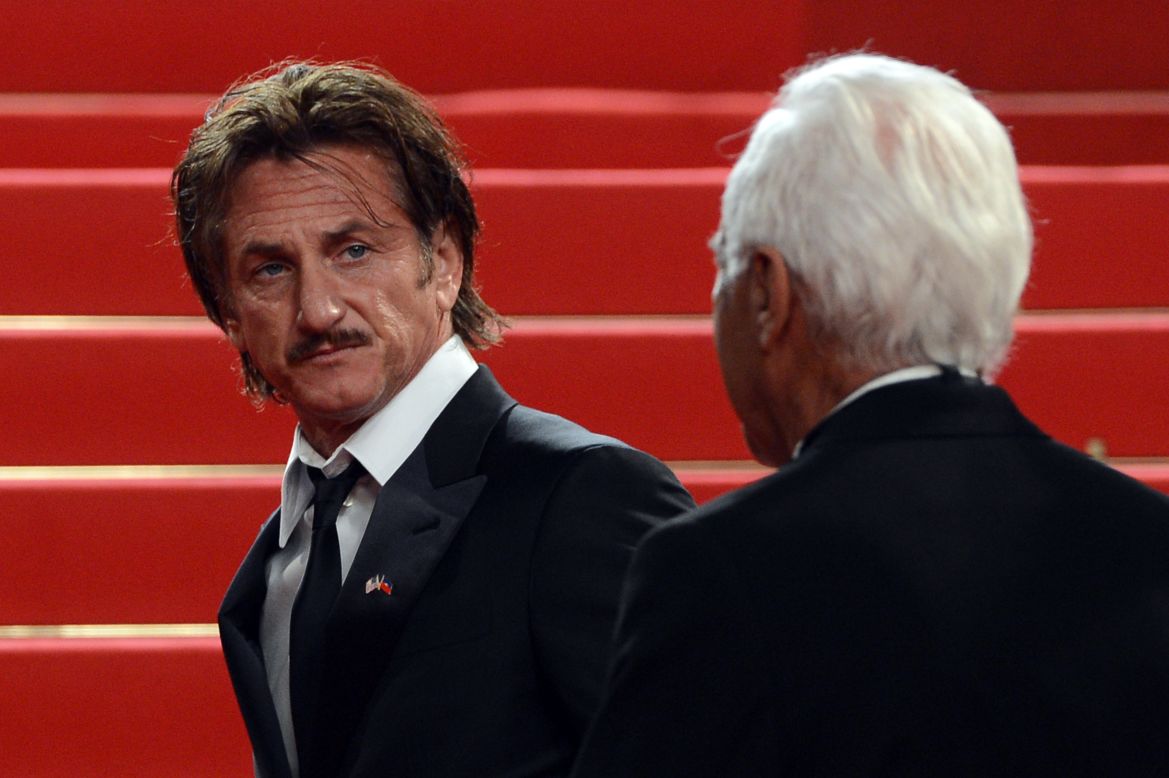 Sean Penn arrives for the screening of "Reality" on Friday, May 18. The Italian film was directed by Matteo Garrone.