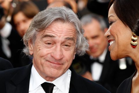 Robert De Niro and his wife, Grace Hightower, attend the "Once Upon A Time in America" screening. De Niro plays an ex-gangster in the restored 1984 classic Italian film.