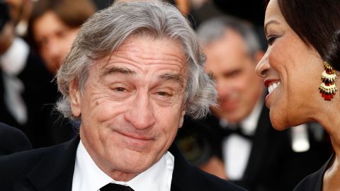 Robert De Niro and his wife, Grace Hightower, attend the "Once Upon A Time in America" screening. De Niro plays an ex-gangster in the restored 1984 classic Italian film.