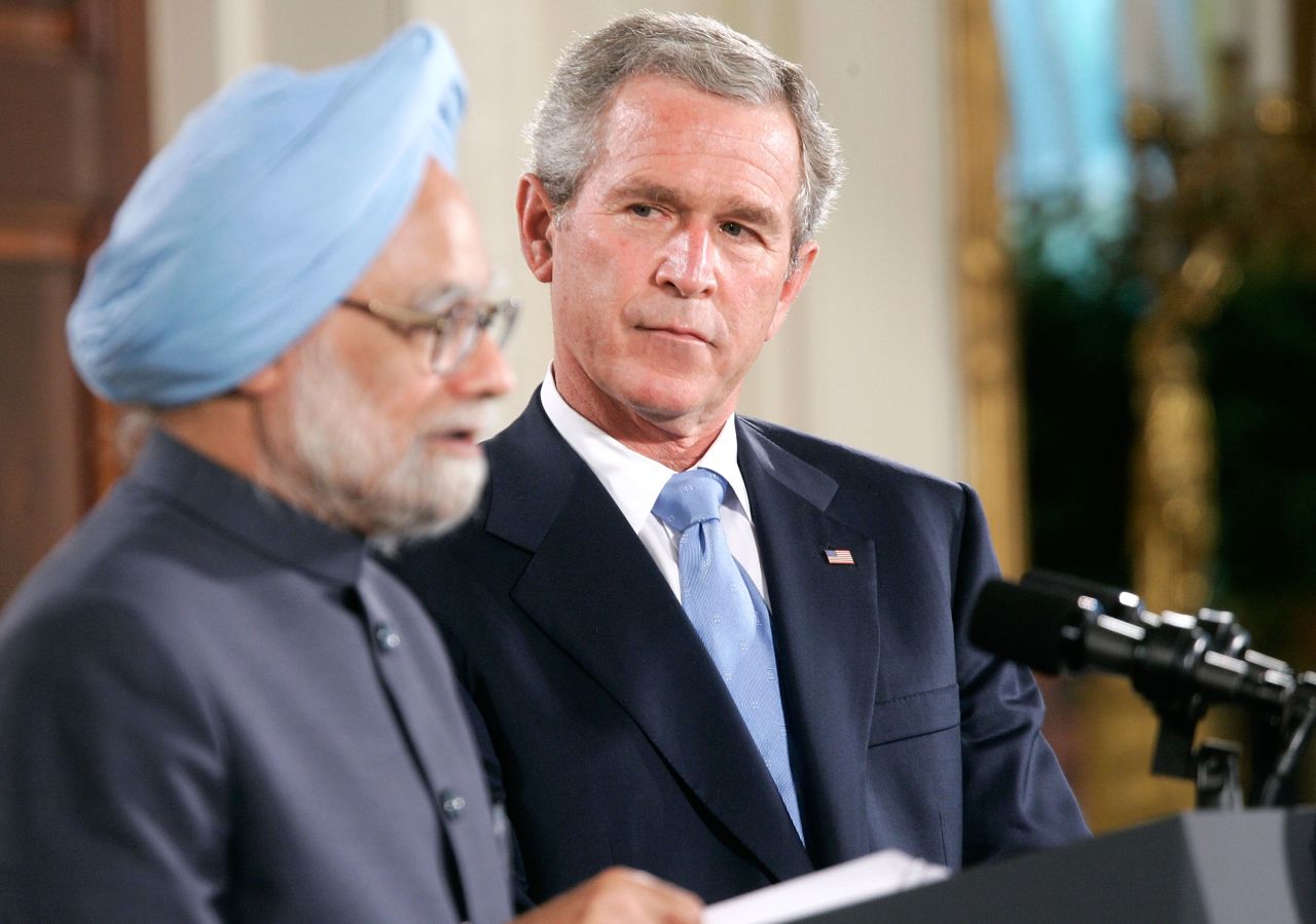 Manmohan Singh and George W. Bush got along famously -- Bush called Singh "one of the true gentlemen in the international arena," and Singh told Bush "the people of India deeply love you," according to the New York Times.