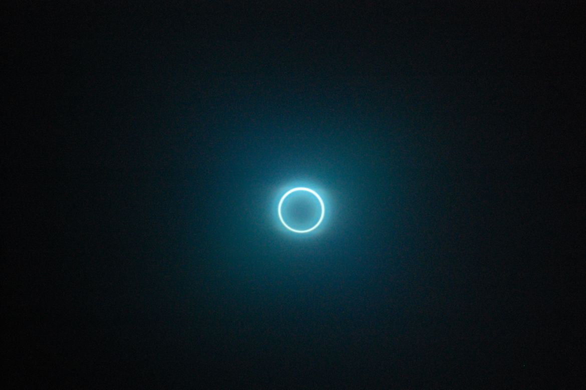 CNN iReporter Scott Brown captured the solar eclipse from Albuquerque , New Mexico.