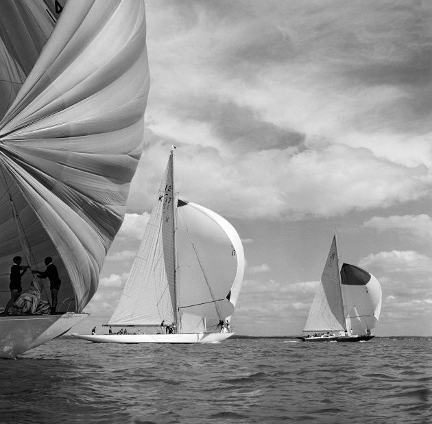 According to Ramsay, a real photographer doesn't just takes a photograph, they "make" one  by working hard to get the best angle. This beautifully-composed image was shot at the 1962 Cowes Week Regatta.