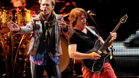 David Lee Roth, left, and Eddie Van Halen perform in 2012.