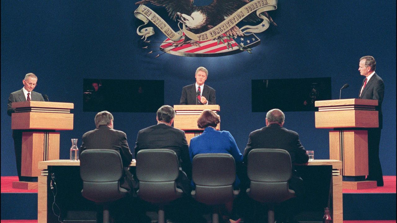 Ross Perot ran a failed presidential campaign in 1992 against Bill Clinton and George Bush.