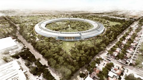 Apple's second campus in Cupertino, California, is scheduled to be completed in 2015. The campus will cover 2.8 million square feet and house 13,000 employees. 