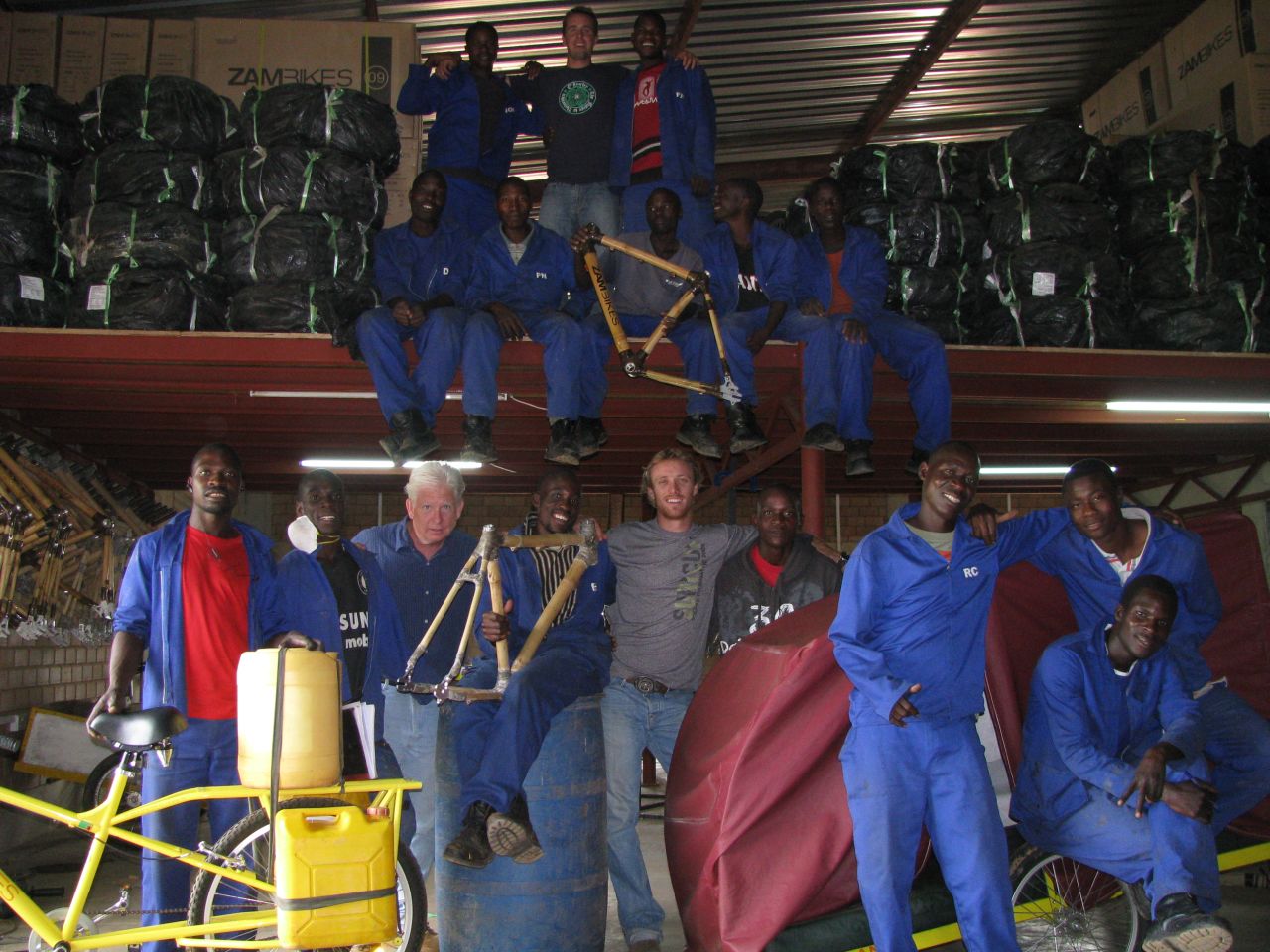 Zambikes, which employs some 40 people, is a joint venture between two Americans and two Zambians.