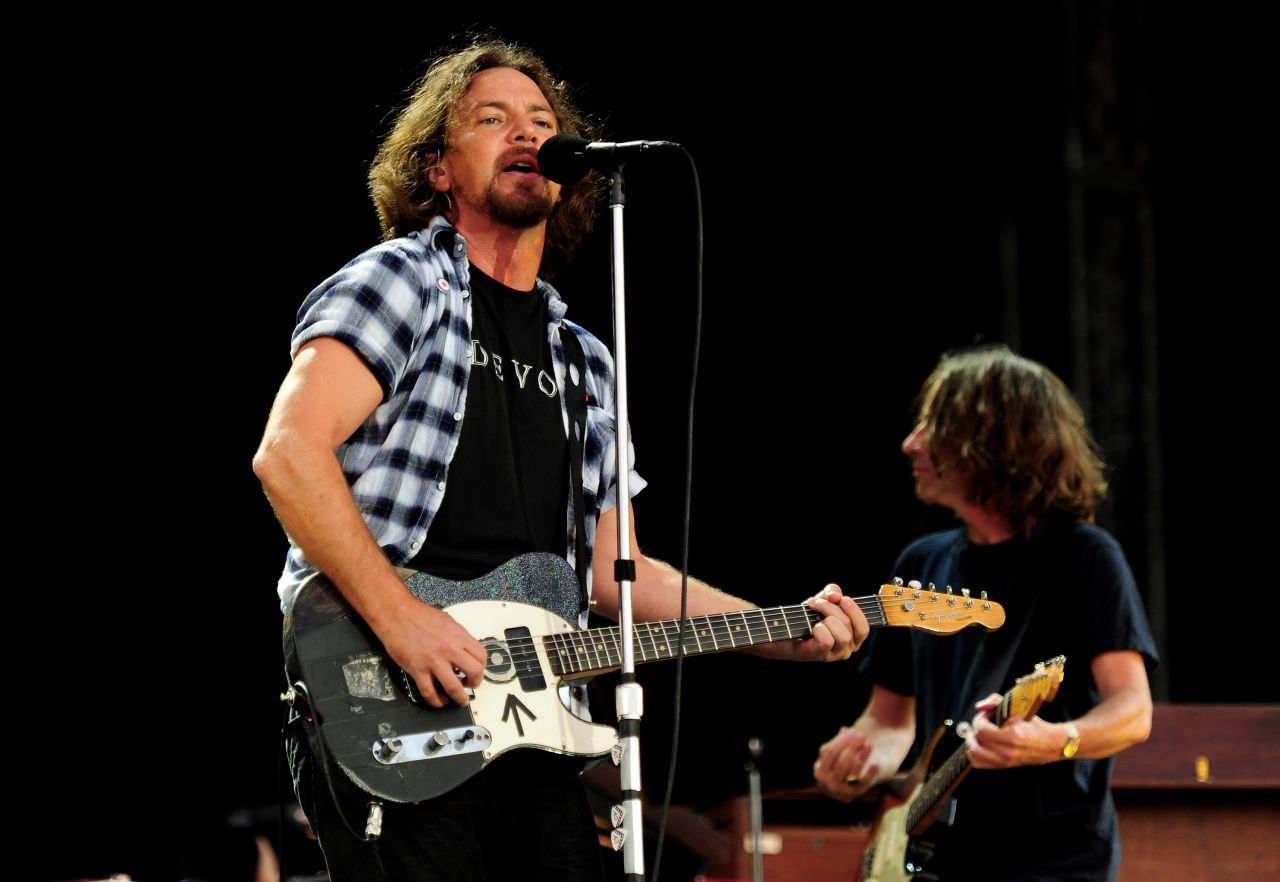 Born in the Chicago suburb of Evanston, Eddie Vedder moved with his family to southern California, where he eventually began singing and writing lyrics. In 1990, the newly-formed band Pearl Jam -- including Jeff Ament, Stone Gossard and Mike McCready -- heard Vedder's demo tape and invited him to join as lead singer. Pearl Jam went on to sell 60 million albums and win a Grammy Award in 1996 for Best Hard Rock Performance.