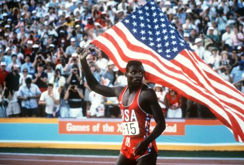 The story began long before that fateful day in 1988. It's 1984 and the Olympics -- blighted by boycotts, incompetence and financial ruin -- are on the verge being consigned to the dustbin of history. But before the Los Angeles Olympics an All American hero emerged: Carl Lewis.