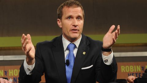 Eric Greitens Founder and CEO, The Mission Continues speaks at the Robin Hood Veterans Summit at Intrepid Sea-Air-Space Museum on May 7, 2012 in New York City.