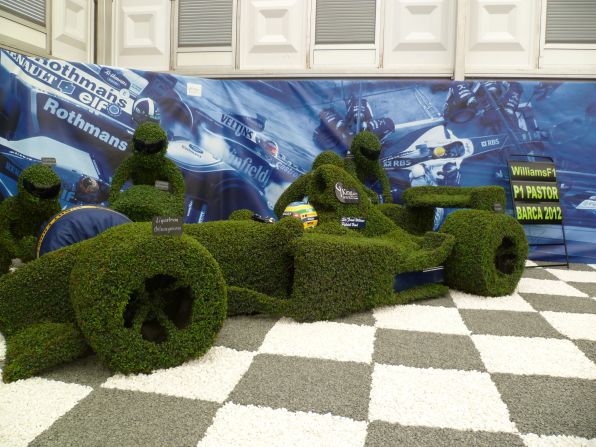 Williams F1 teamed up with the King and Co. tree nursery to produce "The Williams Story" -- a display depicting the history of the nine-time constructors' champions. 