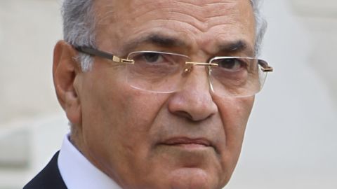 Egyptian Prime Minister Ahmed Shafik  in Cairo on February, 2011
