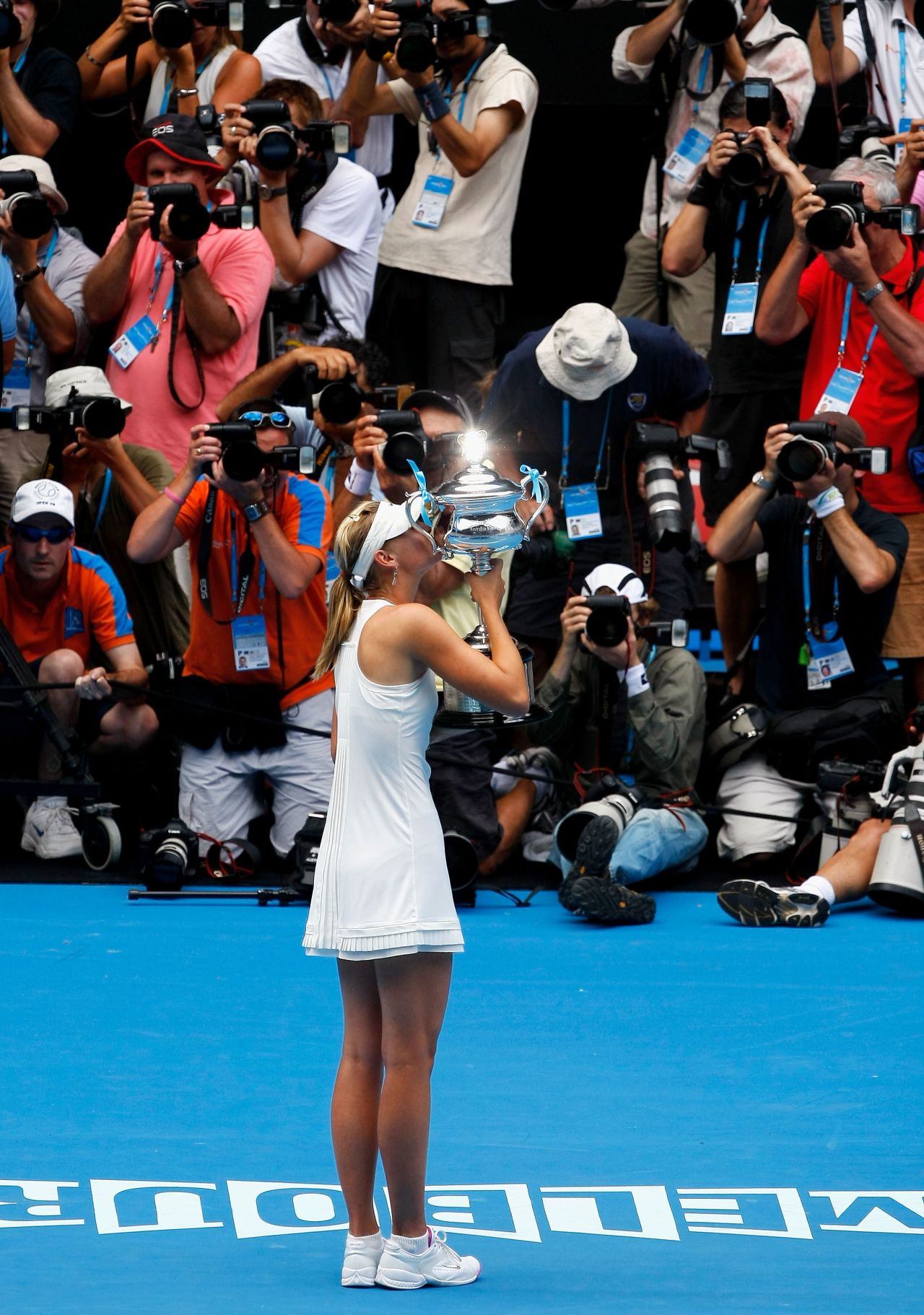 The 25-year-old made it a hat-trick of grand slam victories at the 2008 Australian Open and in some style. She didn't drop a set in the entire tournament on her way to defeating Serbia's Ana Ivanovic in the final.