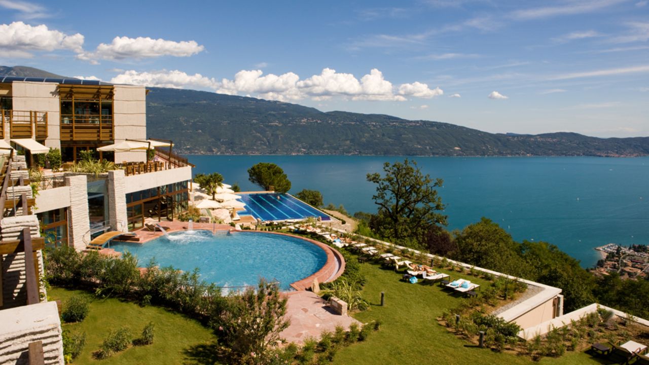 <strong>World's Best Wellness Spa --</strong> <strong>Lefay Resort & Spa, Gargnano, Italy:</strong> Beside Lake Garda, Lefay is a 3,000-square-meter eco resort featuring indoor and outdoor heated salt-water pools, a 10% indoor salt lake, five types of sauna and a crushed ice fountain.<br />