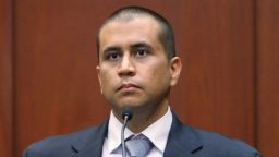 SANFORD, FL- APRIL 20: George Zimmerman sits on the stand during his bond hearing in a Seminole County courtroom on April 20, 2012 in Sanford, Florida. Trayvon Martin was shot by George Zimmerman, a member of a neighborhood watch in Sanford, Florida, who has been charged with second degree murder in the shooting. Bail was set at $150,000 for Zimmerman and he could be released from jail as early as April 21. (Photo by Gary Green/The Orlando Sentinel-Pool/Getty Images)