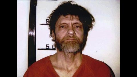 Unabomber Ted Kaczynski mugshot in April 1996.