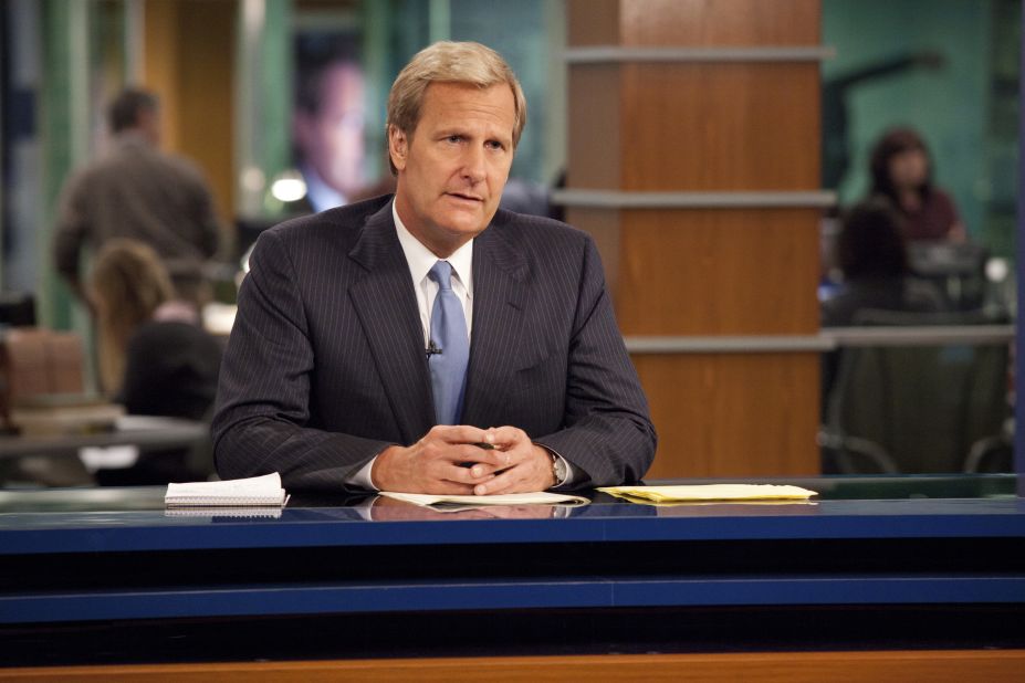 Jeff Daniels plays a cable news anchor on "Newsroom," created by Aaron Sorkin.