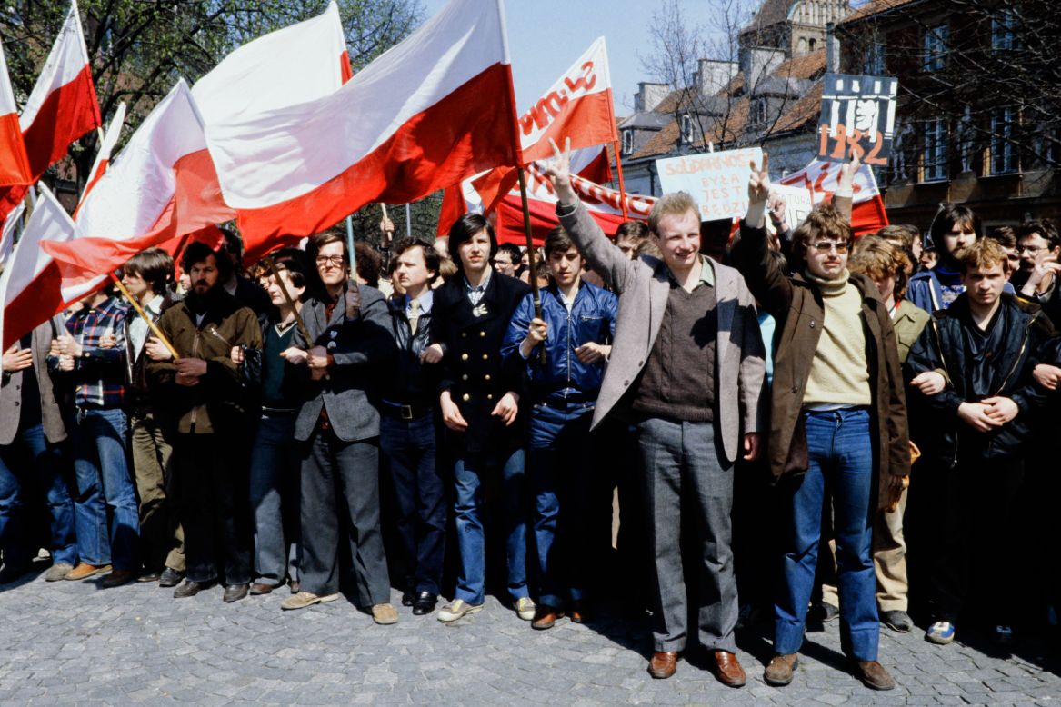 Back in Poland the political situation was changing too. Poland's communist government was being challenged for the first time by a new labor movement, Solidarity. Solidarity would play a crucial role in overthrowing communism seven years later.