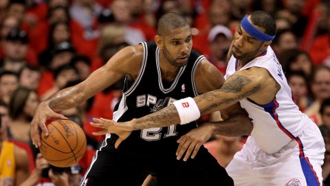 Tim Duncan, left, and the San Antonio Spurs have quietly beat down their first two playoff opponents, but who cares, right?