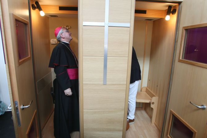 Some of the larger items that could be supplied are confessional boxes with air-conditioning and heating, handy for many of eastern Europe's chilly, Gothic churches.