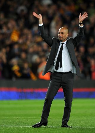 Pep Guardiola waved goodbye to Barcelona on Friday in the only way he knows how -- by winning a trophy. The club's victory in the Spanish Cup final took his haul of trophies to 14 during his four years in charge.