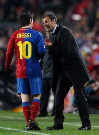 Guardiola's dedication to an approach known as "tiki taka" -- a fluent passing style based around dynamic movement -- was immediately evident, as players like Xavi and Andres Iniesta, both World Cup winners with Spain in 2010, flourished. Guardiola also maximised the use of a young striker called Lionel Messi, who would go on to break all records.