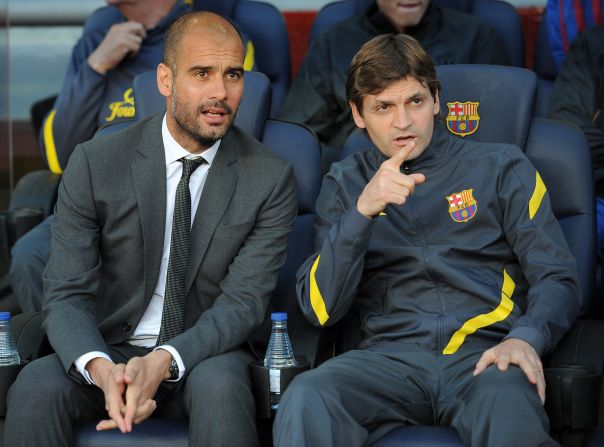 At the press conference to announce Guardiola's departure Barca confirmed his assistant Tito Vilanova would take over as coach. As another disciple of Barcelona's approach, he has a tough task to replicate Guardiola's achievements.